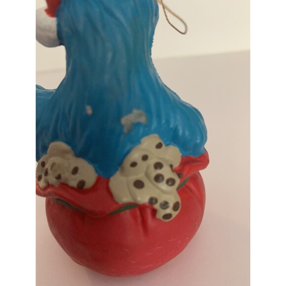 Cookie Monster Elmo Christmas Ornaments Vintage 90's Sesame Street Lot of 2 READ - Picture 10 of 16